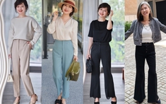 Phụ nữ tuổi 40+ có phần thân dưới đầy đặn nên tránh xa quần ống rộng và kiểu quần không đường may