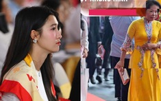 Á hậu Phương Nhi và mẹ chồng xách túi sang trọng trong lần xuất hiện hiếm hoi