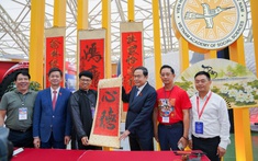 Chủ tịch Quốc hội Trần Thanh Mẫn kiểm tra công tác chuẩn bị Triển lãm “Thành tựu đất nước nhân dịp kỷ niệm 80 năm Ngày Quốc khánh"