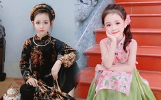 Nhà có "bình rượu mơ" xinh như công chúa nhỏ, thần thái k+ truc tiep bong da kém mẫu nhí chuyên nghiệp, mẹ 8x tha hồ thiết kế đồ cho con
