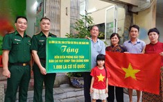 Gia đình cụ ông ở Quảng Ninh tặng 1.000 lá cờ Tổ quốc cho Bộ đội Biên phòng nhân kỷ niệm 80 năm Quốc khánh 2/9