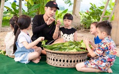 "Bố ơi mình đi đâu thế?" tập 12: Neko Lê đưa các con trở về tuổi thơ trong veo với vòng tay lá sắn