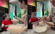 Gần 10 triệu người ngồi xem em bé mukbang ngon lành hết bát cháo vừa to vừa đầy