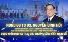 Nhà giáo Nhân dân, Giáo sư, Tiến sĩ, Bác sĩ Nguyễn Đình Hối được trao giải thưởng cống hiến trọn đời