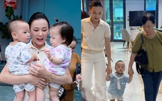 Cặp song sinh nhà lich truc tiep bong da ngoai hang anh được mẹ cho đi học trường quốc tế, chăn gối, đồ dùng nhà mang đi mới yên tâm