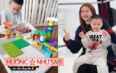 Con trai Bảo Thy tự chơi 1 món, muốn con thông minh thì các mẹ rất nên đầu tư vào thứ này