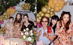 Vợ cũ Bằng Kiều trẻ như 30 trong sinh nhật 59 tuổi, mẹ chồng cũ 85 tuổi diện mạo khác lạ