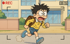 Đặt camera theo dõi ngày tựu trường lich truc tiep bong da ngoai hang anh nhóm bạn Doraemon: Nobita suýt đi muộn, Shizuka vẫn chuẩn "ngoan xinh yêu"