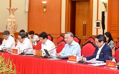 Tổng Bí thư Tô Lâm chủ trì cuộc làm việc của Bộ Chính trị với Ban Thường vụ Đảng ủy Công an Trung ương
