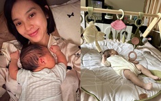 Quỳnh Lương "va trúng" wonder week lich tuong thuat truc tiep bong da hom nay con gái, phát sợ khi nghe con khóc khản giọng