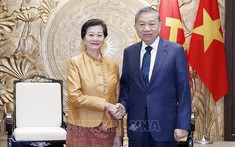 Tổng Bí thư Tô Lâm tiếp Đại sứ Campuchia Chea Kimtha đến chào từ biệt