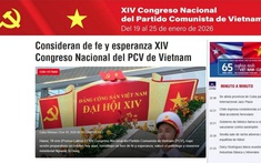 Đại hội Đảng lần thứ XIV thu hút sự quan tâm của các hãng thông tấn toàn cầu