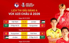 Lịch xem trực tiếp U23 Việt Nam vs U23 Kyrgyzstan