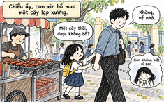 Sự tủi thân của chị gái 9 tuổi: Bố nói với em "con ăn vàng cũng được", nhưng lúc chiều con xin 1 cây lạp xưởng bố lại không cho