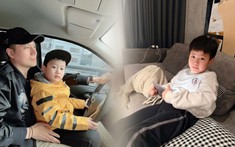 Con trai NSƯT Việt Anh nay đã điển trai chuẩn "tổng tài nhí", không chịu tâm sự khiến mẹ băn khoăn