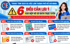 TP.HCM lưu ý 6 nội dung khi nộp hồ sơ hưởng bảo hiểm thất nghiệp trực tuyến
