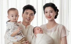 Hồ Quang Hiếu khoe tổ ấm nhỏ 4 người, nhan sắc bà xã 3 tuần sau sinh gây sốt mạng