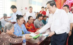 Chủ tịch Quốc hội Trần Thanh Mẫn chúc Tết tại TP. Cần Thơ