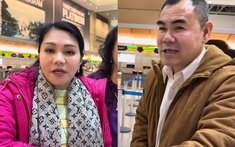 Nữ NSƯT ở Mỹ ngày mùng 3 Tết vội bay về nước, chồng than: "Mới về đã đi rồi"