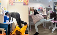 Viết tiếp series tư thế làm bài tập của học sinh tiểu học: May mà chụp ảnh lại chứ kể miệng thì không ai tin!