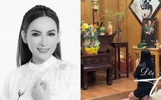 Con nuôi Phi Nhung tới tận nhà quỳ trước di ảnh mẹ