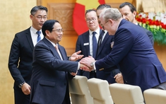 Thủ tướng Phạm Minh Chính làm việc với Đoàn doanh nghiệp Thuỵ Sĩ và châu Âu