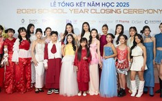 Quán quân Cosmo Kid's Star 2025 Ngọc Mai và Á quân Như Ý giữ vai trò vedette trình diễn trong lễ tổng kết năm học
