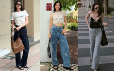 Quần jeans ống rộng là item được các mỹ nhân Việt mặc nhiều nhất, cách mix đồ cũng vô cùng xuất sắc