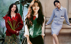 Chẳng cần cầu kỳ, cứ lôi áo dệt kim và chân váy ra diện là giấu nhẹm khuyết điểm, hóa "nàng thơ" trong vòng một nốt nhạc!