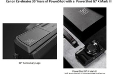 Canon chuẩn bị phát hành phiên bản kỷ niệm 30 năm PowerShot G7 X Mark III với thiết kế mới