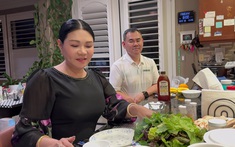 Con dâu Thanh Tuyền: "Cảm ơn ông xã cho tôi tiền về nước làm show"