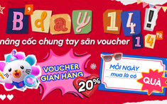 Sinh nhật Lazada 14 tuổi ai cũng có quà: "Cơn lốc" voucher 14 triệu đổ bộ, bí kíp săn hàng hiệu TMALL - Gmarket rẻ "hết nước chấm", deal mua 1 tặng 1, voucher đến 50%