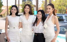 Ba nàng Hậu Ngọc Châu - Phương Linh - Trúc Linh cùng đọ sắc trong thiết kế đầm trắng tinh khôi