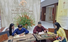 Đầu xuân tham dự Khai mạc chuyên đề "Thưởng lãm Châu phê - Lưu dấu Mộc bản" triều Nguyễn tại Hà Nội