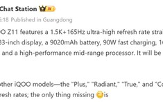 iQOO Z11 hé lộ cấu hình mạnh mẽ: pin 9.020mAh, màn hình 165Hz và giá từ 7 triệu đồng