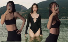 Bà xã JustaTee khoe cơ bụng săn chắc chỉ sau 18 ngày sinh bé thứ 3: Tiết lộ chăm tập 1 môn tránh xổ bụng sau sinh lại còn cân bằng nội tiết tố