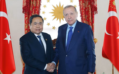 Chủ tịch Quốc hội Trần Thanh Mẫn hội kiến Tổng thống Thổ Nhĩ Kỳ Recep Tayyip Erdogan