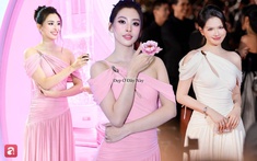 Ngọc Trinh - Tiểu Vy đọ dáng bất phân thắng bại khi đụng hàng