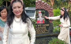 Nữ NSND quyền lực miền Nam 89 tuổi tới thăm mộ Vũ Linh, gây chú ý khi nói "mới 18 tuổi thôi"