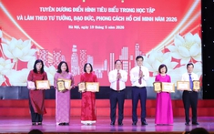 Đảng ủy Trung ương Đoàn tuyên dương điển hình tiêu biểu trong học tập và làm theo tư tưởng, đạo đức, phong cách Hồ Chí Minh năm 2026 
