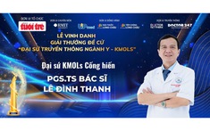 PGS.TS. Lê Đình Thanh được vinh danh “Đại sứ truyền thông ngành Y – KMOLs” hạng mục cống hiến
