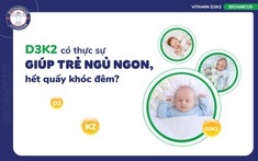 D3K2 có giúp trẻ ngủ ngon, hết quấy khóc đêm?