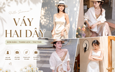 Muốn có vẻ ngoài "quiet luxury" mùa hè, hãy bắt đầu từ một chiếc váy lụa hai dây