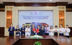 Taxi Quê Lụa chuyển đổi xanh, mua thêm 2000 ô tô điện Vinfast thông qua GSM 