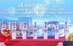 Thủ tướng dự lễ khởi công 5 tuyến đường sắt, 3 dự án nhà ở cho thuê tại Hà Nội