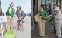 Nữ danh hài ra giữa đường phố Mỹ hát: "Tôi đi hát kiếm cơm"