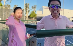 Vợ Tuấn Hưng sang Mỹ, một nữ danh hài gặp ở sân  pickle ball phải thốt lên: "Xinh lắm"