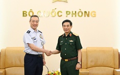 Phó Thủ tướng, Bộ trưởng Bộ Quốc phòng Phan Văn Giang tiếp Tham mưu trưởng Liên quân Nhật Bản