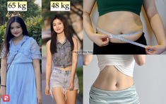 Cô gái giảm 17kg trong 3 tháng nhờ loạt chiêu "ăn - uống - tập" đơn giản tại nhà