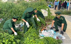 Tuổi trẻ Biên phòng cửa khẩu Cảng Bà Rịa - Vũng Tàu chung tay hành động vì môi trường xanh - sạch - đẹp